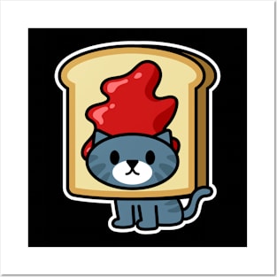 Toast Cat Posters and Art